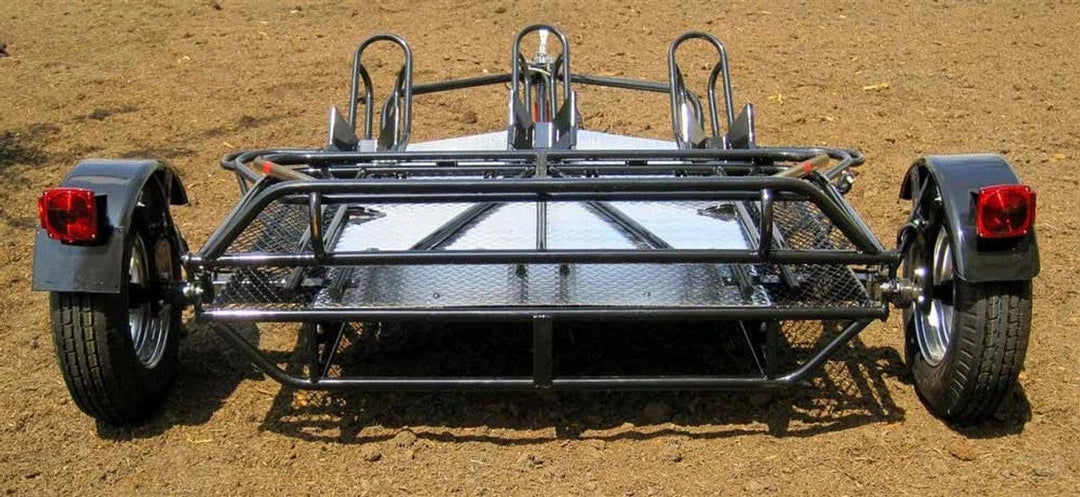 MT3 Stand, Store or Roll Ride-Up 3-Rail Motorcycle Trailer - GoKendonusa