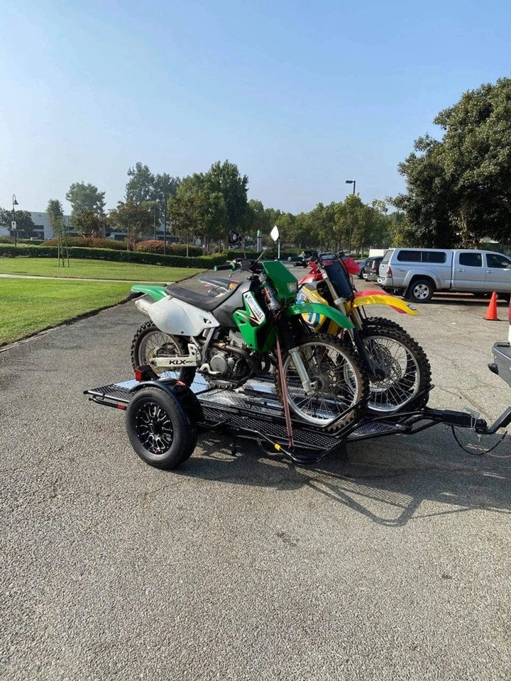 MT3 Stand, Store or Roll Ride-Up 3-Rail Motorcycle Trailer - GoKendonusa