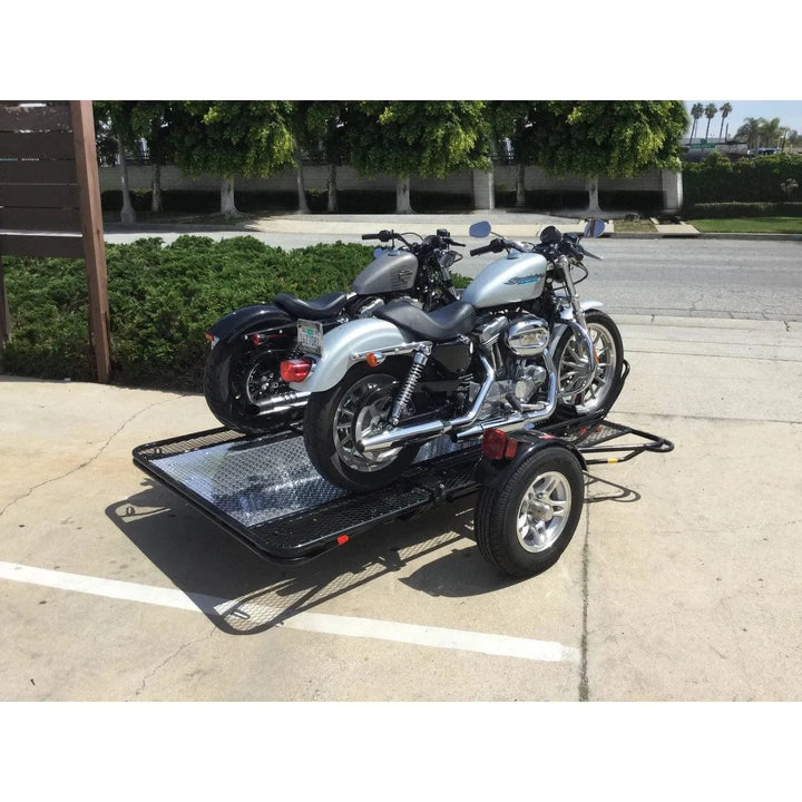 MT3 Stand, Store or Roll Ride-Up 3-Rail Motorcycle Trailer - GoKendonusa