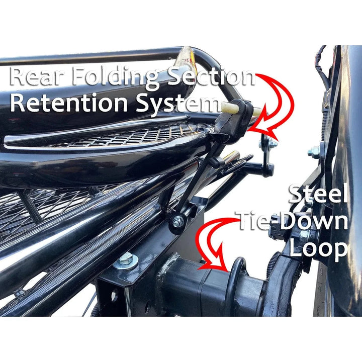 3-Rail Freestyle Motorcycle Trailer Stand, Store or Roll - GoKendonusa