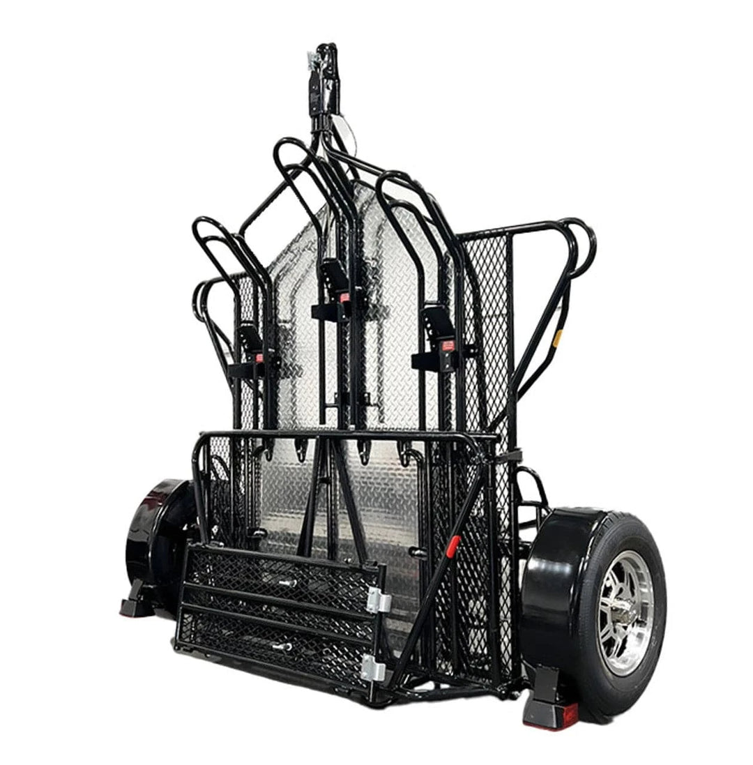 MT3 Stand, Store or Roll Ride-Up 3-Rail Motorcycle Trailer - GoKendonusa
