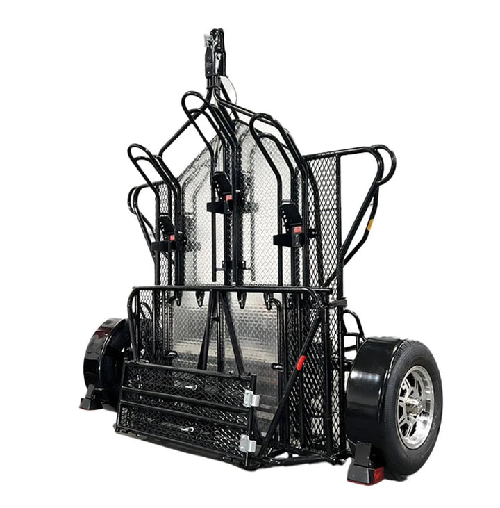 MT3 Stand, Store or Roll Ride-Up 3-Rail Motorcycle Trailer - GoKendonusa