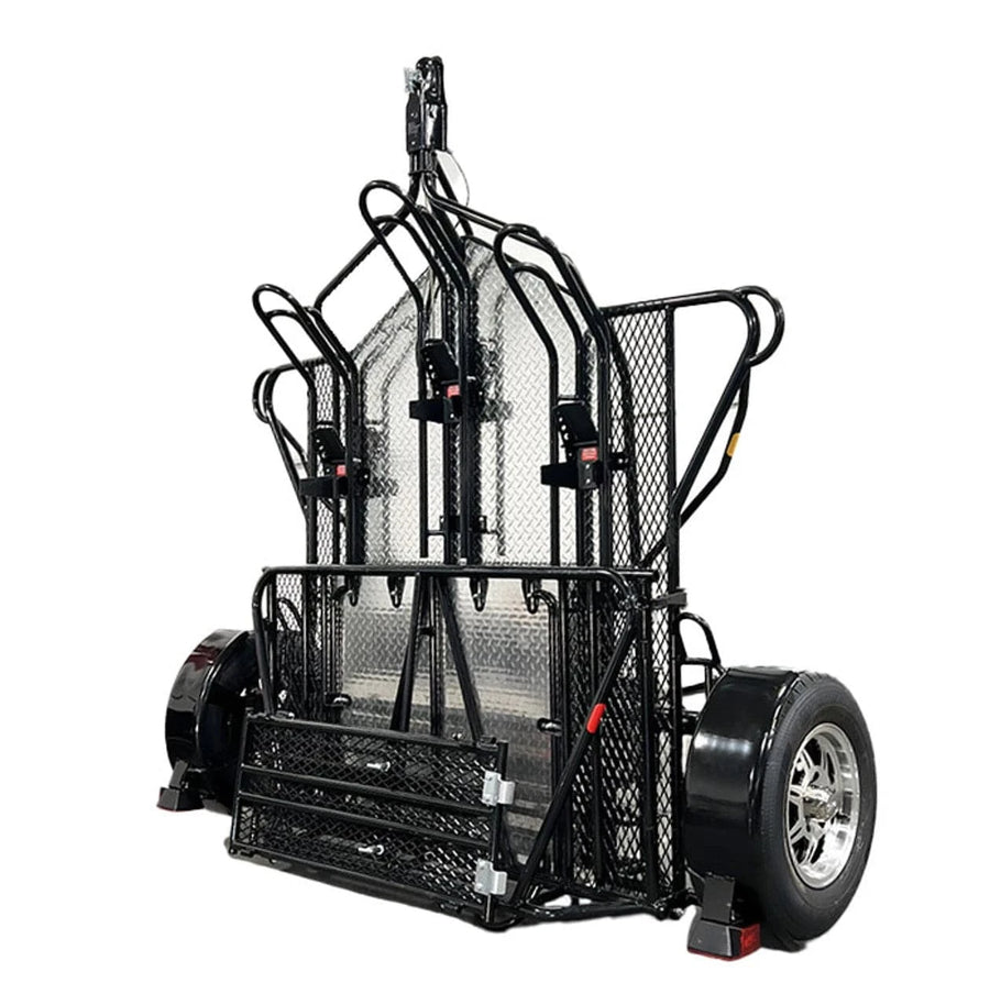MT3 Stand, Store or Roll Ride-Up 3-Rail Motorcycle Trailer - GoKendonusa