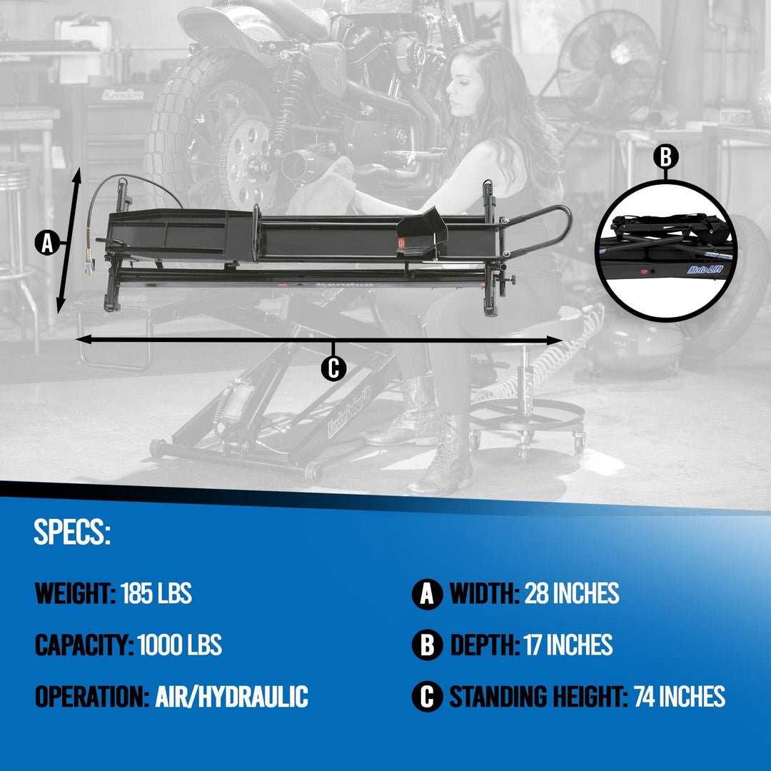 Stand-Up™ Folding Motorcycle Lift - GoKendonusa