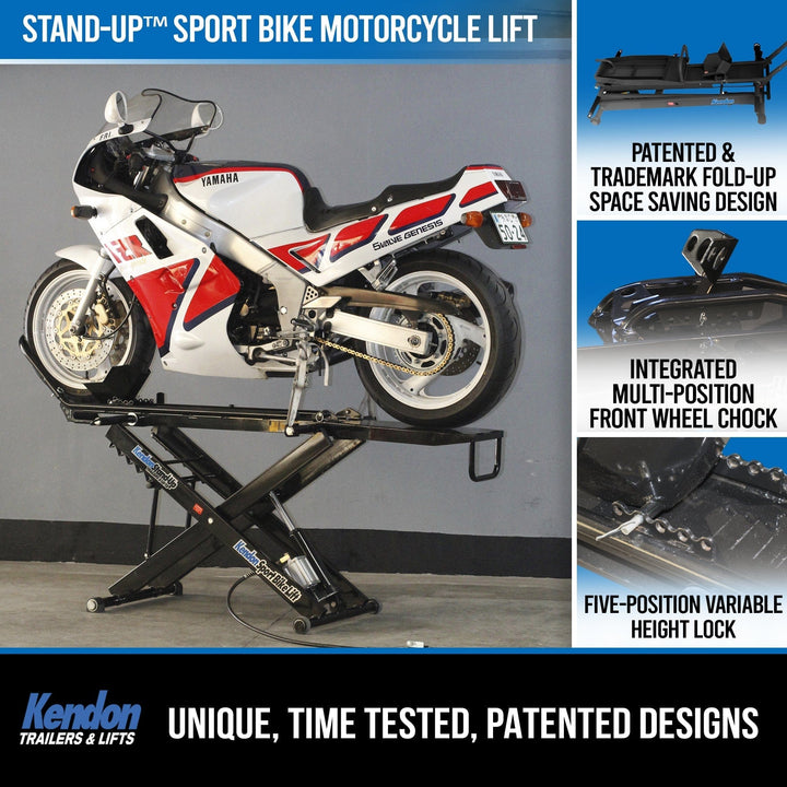 Stand-Up™ Sport Bike/Dirt Bike Motorcycle Lift - GoKendonusa