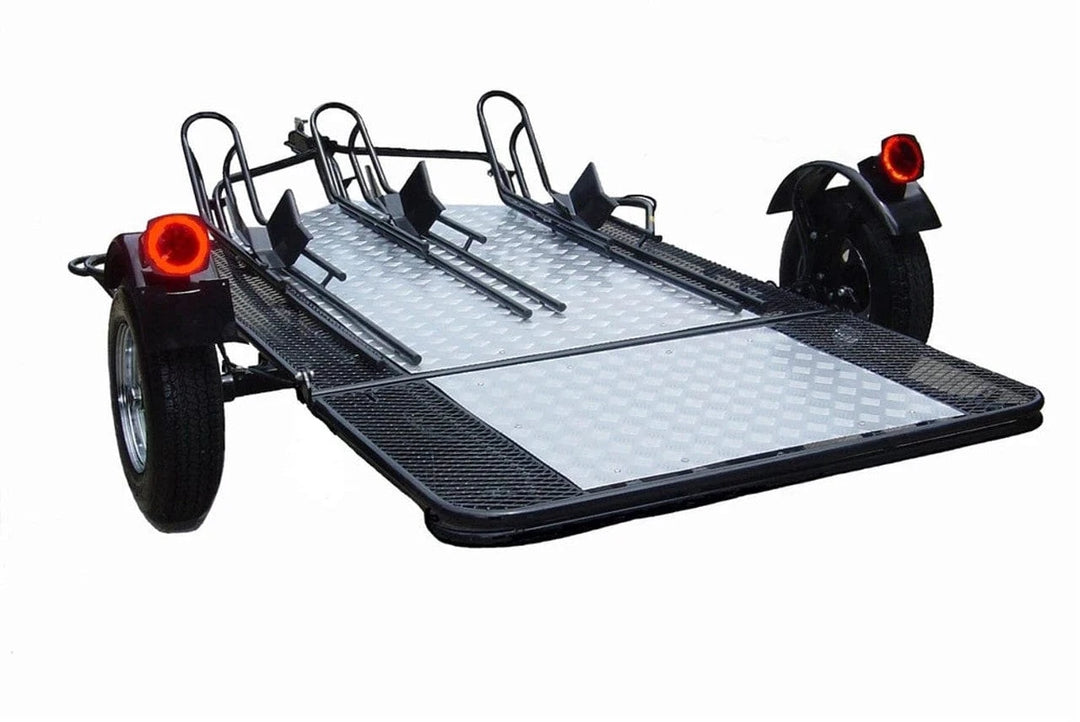 MT3 Stand, Store or Roll Ride-Up 3-Rail Motorcycle Trailer - GoKendonusa