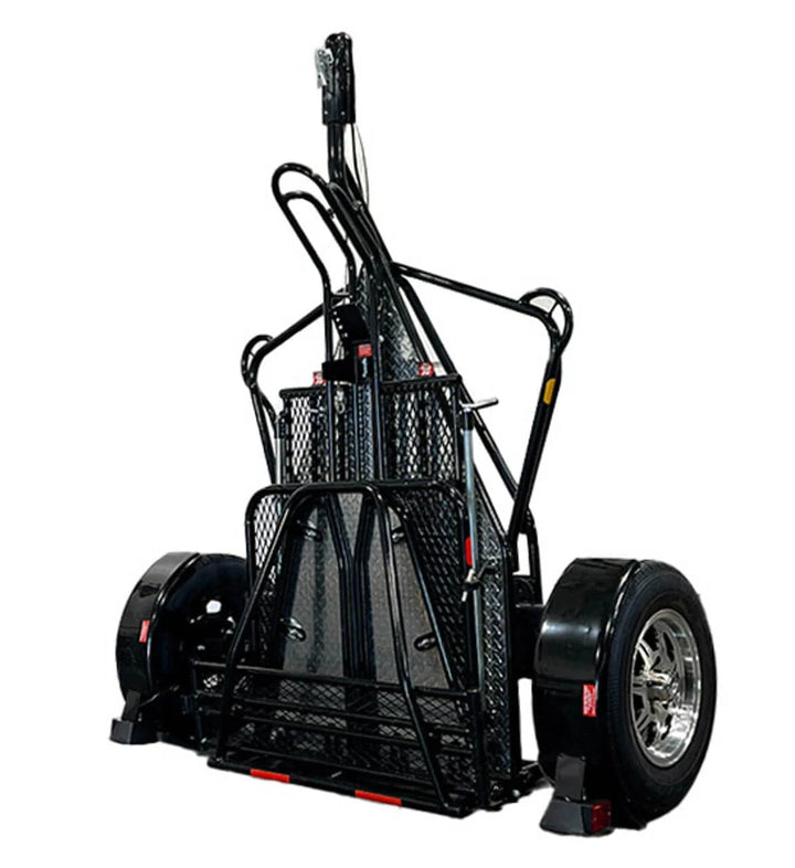 Alpha Sport Single Ride-Up Folding Motorcycle Trailer - GoKendonusa