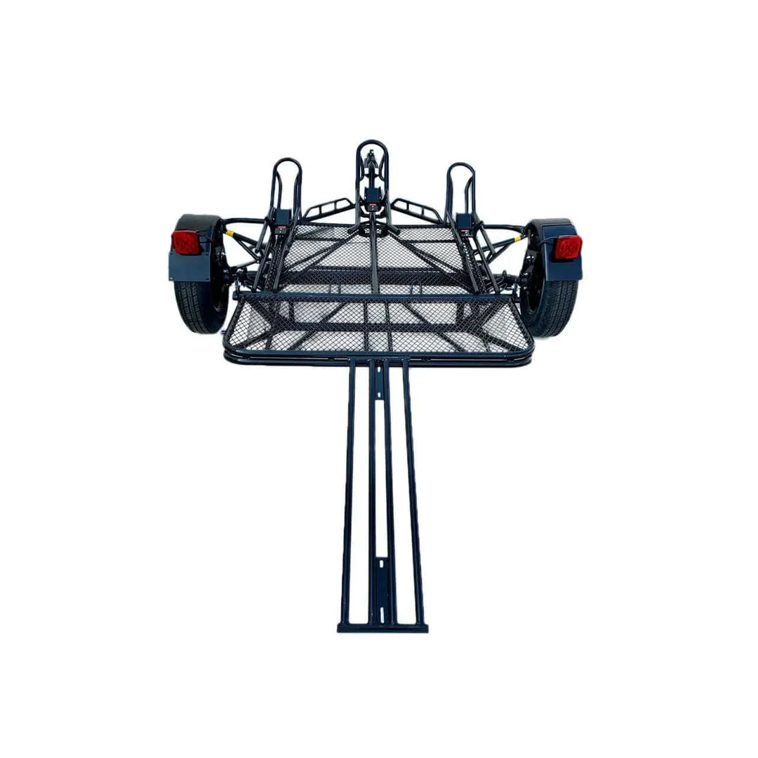 3-Rail Freestyle Motorcycle Trailer Stand, Store or Roll - GoKendonusa