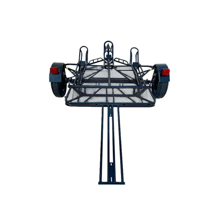 3-Rail Freestyle Motorcycle Trailer Stand, Store or Roll - GoKendonusa