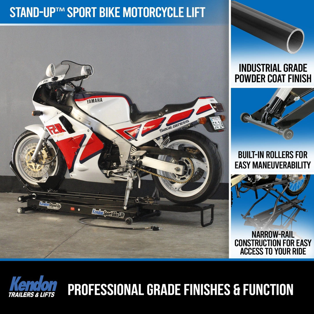 Stand-Up™ Sport Bike/Dirt Bike Motorcycle Lift - GoKendonusa