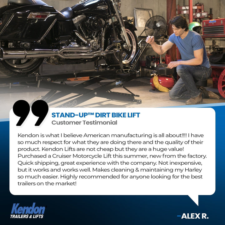 Stand-Up™ Dirt Bike Lift (MotoLift™) - GoKendonusa