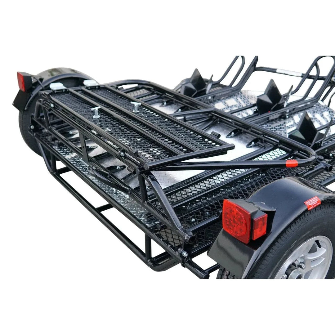 MT3 Stand, Store or Roll Ride-Up 3-Rail Motorcycle Trailer - GoKendonusa
