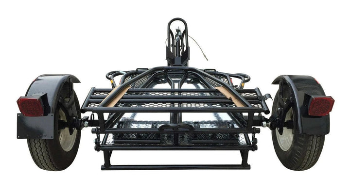 Alpha Sport Single Ride-Up Folding Motorcycle Trailer - GoKendonusa