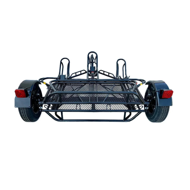 3-Rail Freestyle Motorcycle Trailer Stand, Store or Roll - GoKendonusa