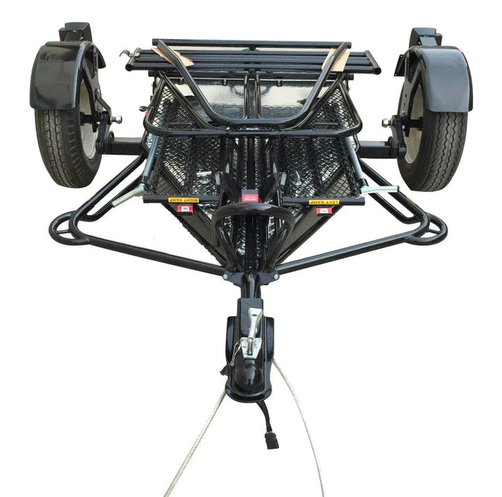 Alpha Sport Single Ride-Up Folding Motorcycle Trailer - GoKendonusa