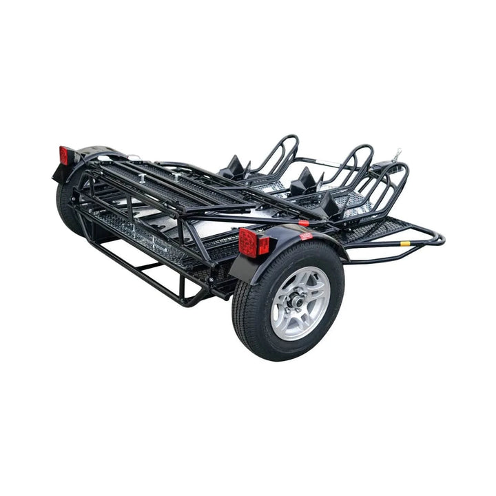 MT3 Stand, Store or Roll Ride-Up 3-Rail Motorcycle Trailer - GoKendonusa