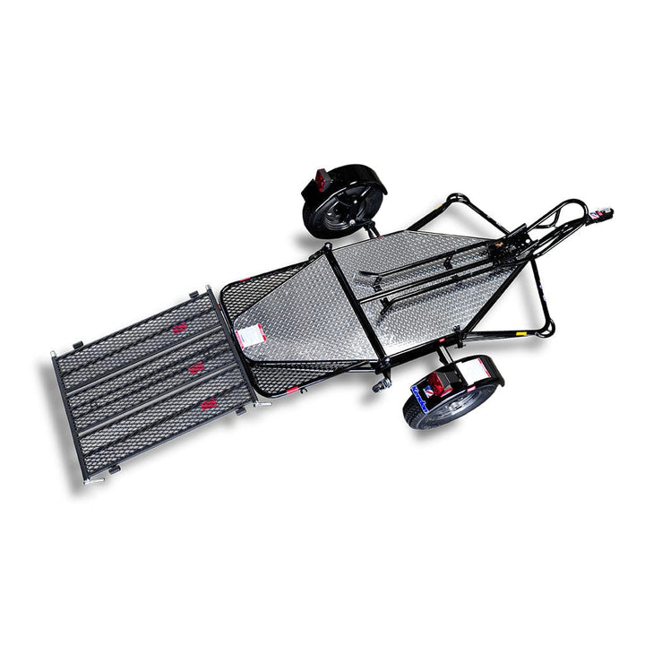 Single Ride-Up SRL Stand-Up™ Motorcycle Trailer - GoKendonusa