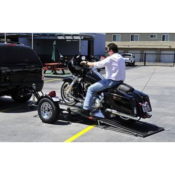 Single Ride-Up SRL Stand-Up™ Motorcycle Trailer - GoKendonusa