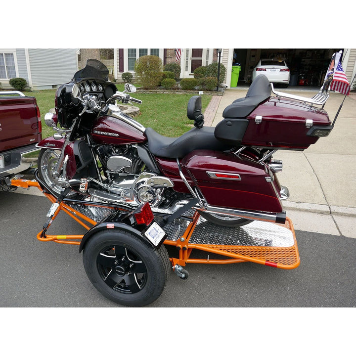 Single Ride-Up SRL Stand-Up™ Motorcycle Trailer - GoKendonusa