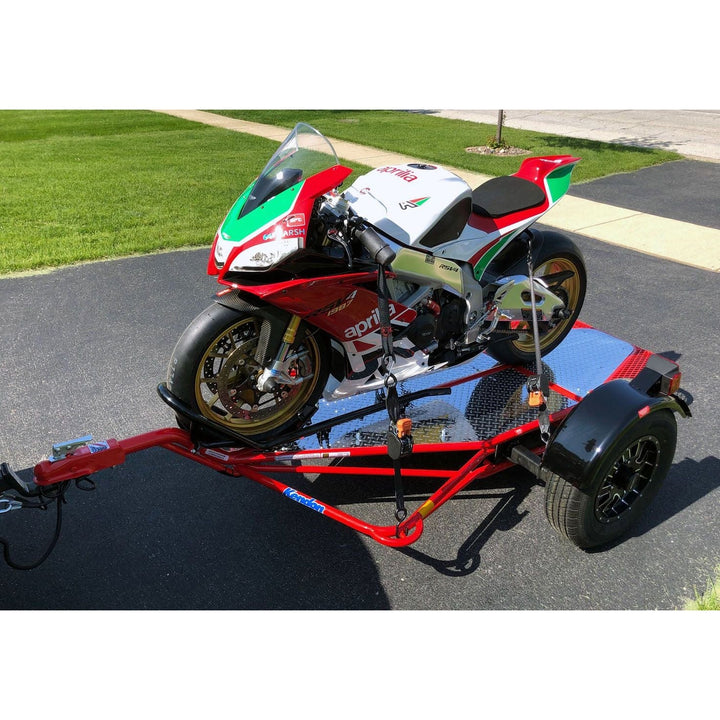Single Ride-Up SRL Stand-Up™ Motorcycle Trailer - GoKendonusa