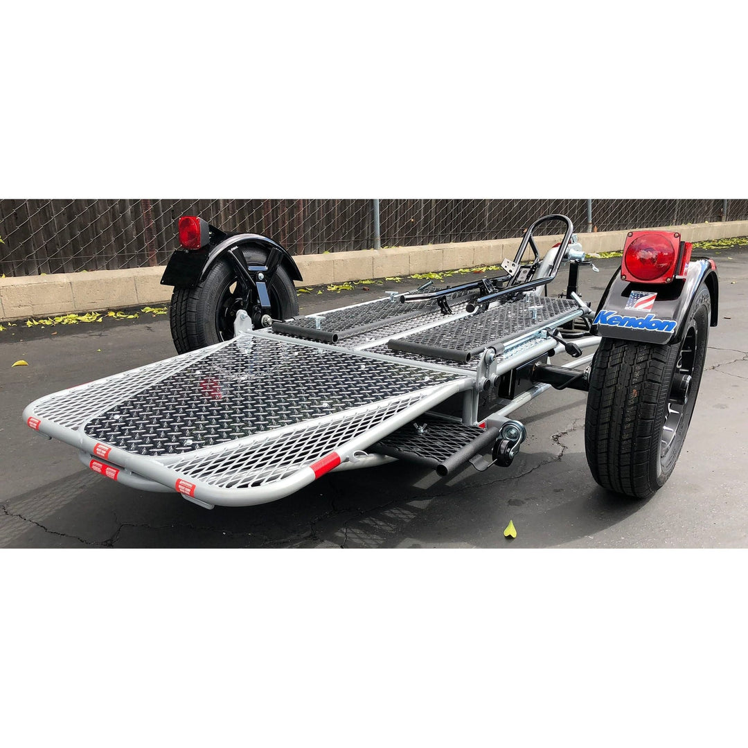 Single Ride-Up SRL Stand-Up™ Motorcycle Trailer - GoKendonusa