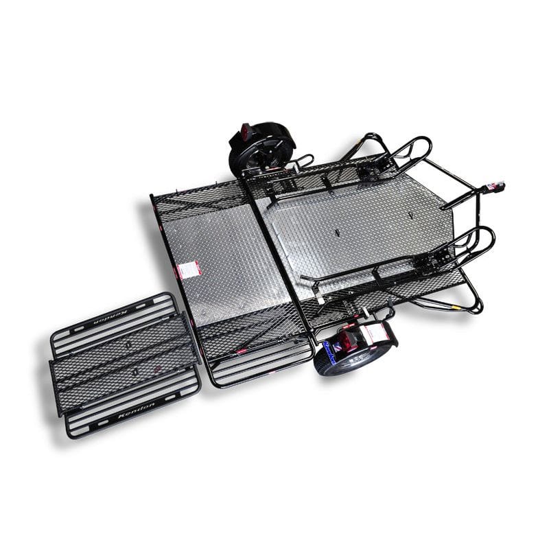 Dual Ride-Up SRL Folding Motorcycle Trailer - GoKendonusa