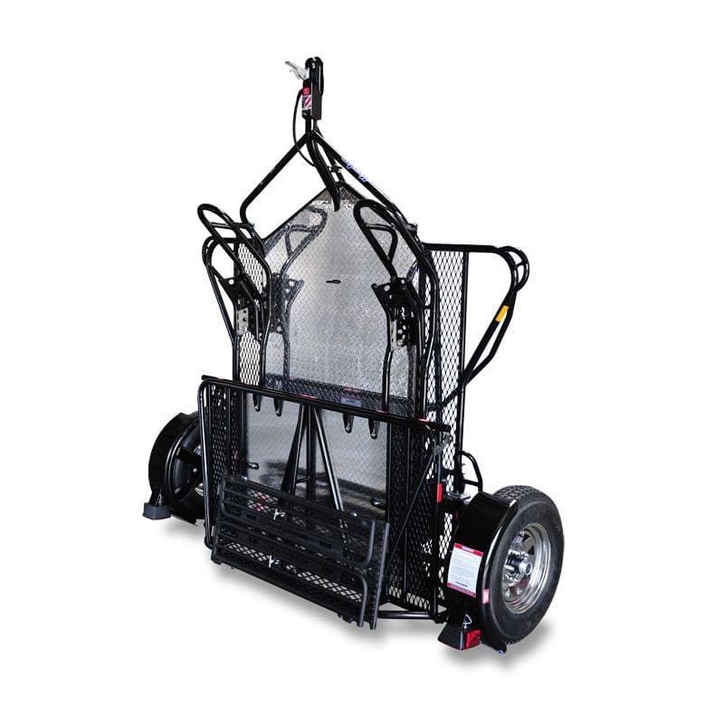Dual Ride-Up SRL Folding Motorcycle Trailer - GoKendonusa