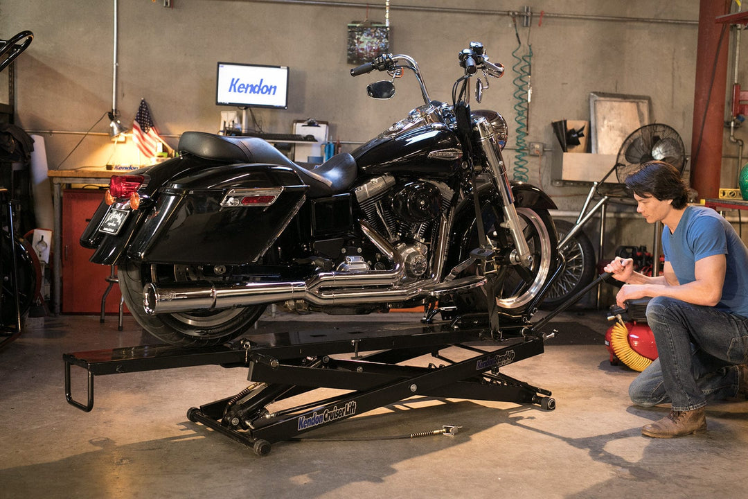 Stand-Up™ Folding Motorcycle Lift - GoKendonusa